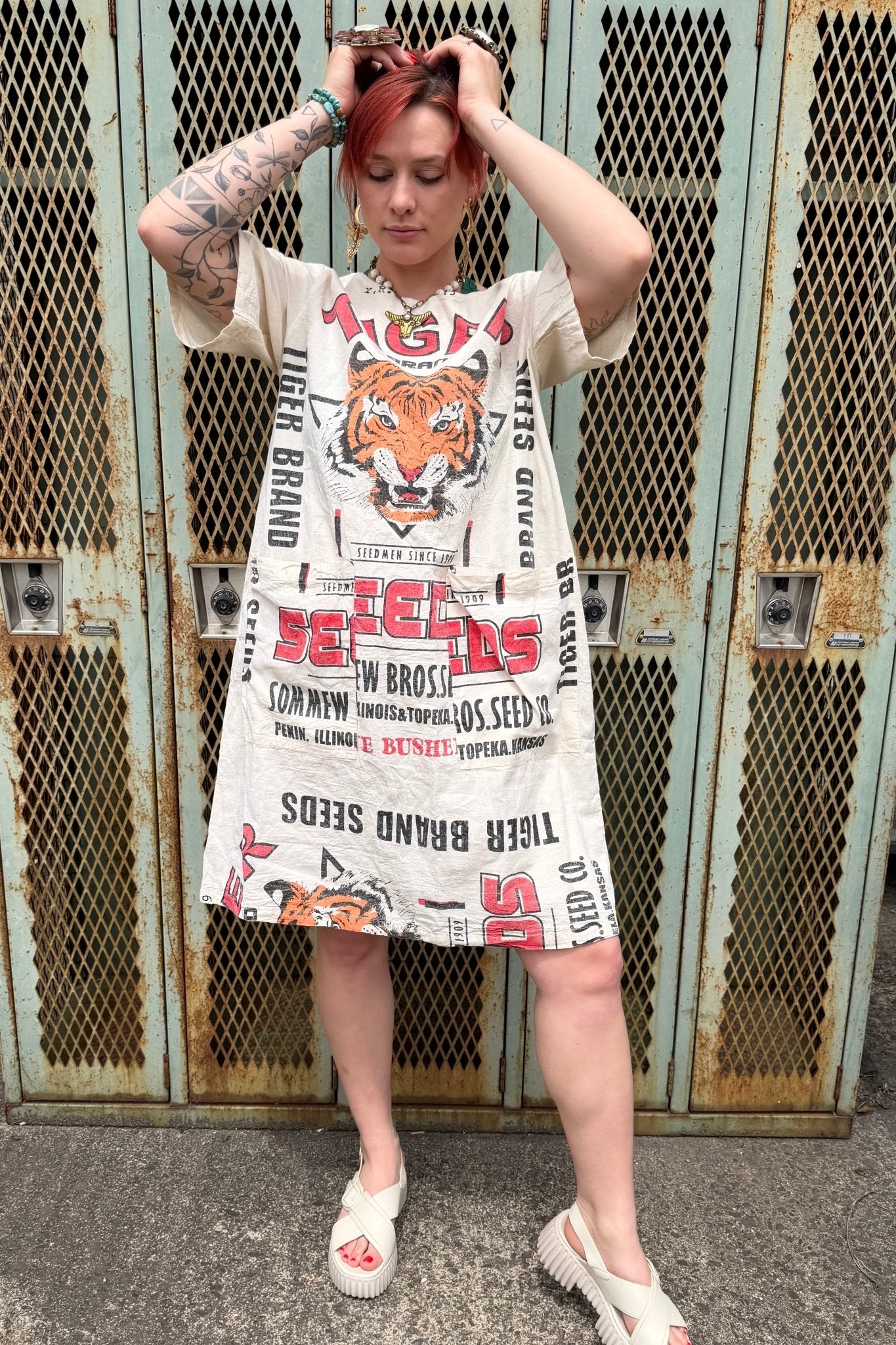 Eye of the Tiger Lightweight Cotton Midi Dress - ivyandlavyboutique Kathmandu Imports
