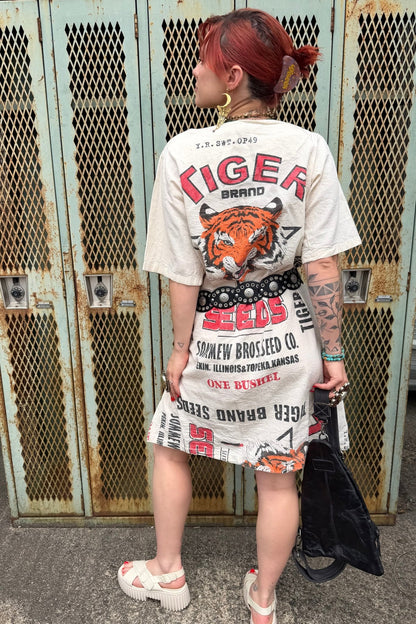 Eye of the Tiger Lightweight Cotton Midi Dress - ivyandlavyboutique Kathmandu Imports