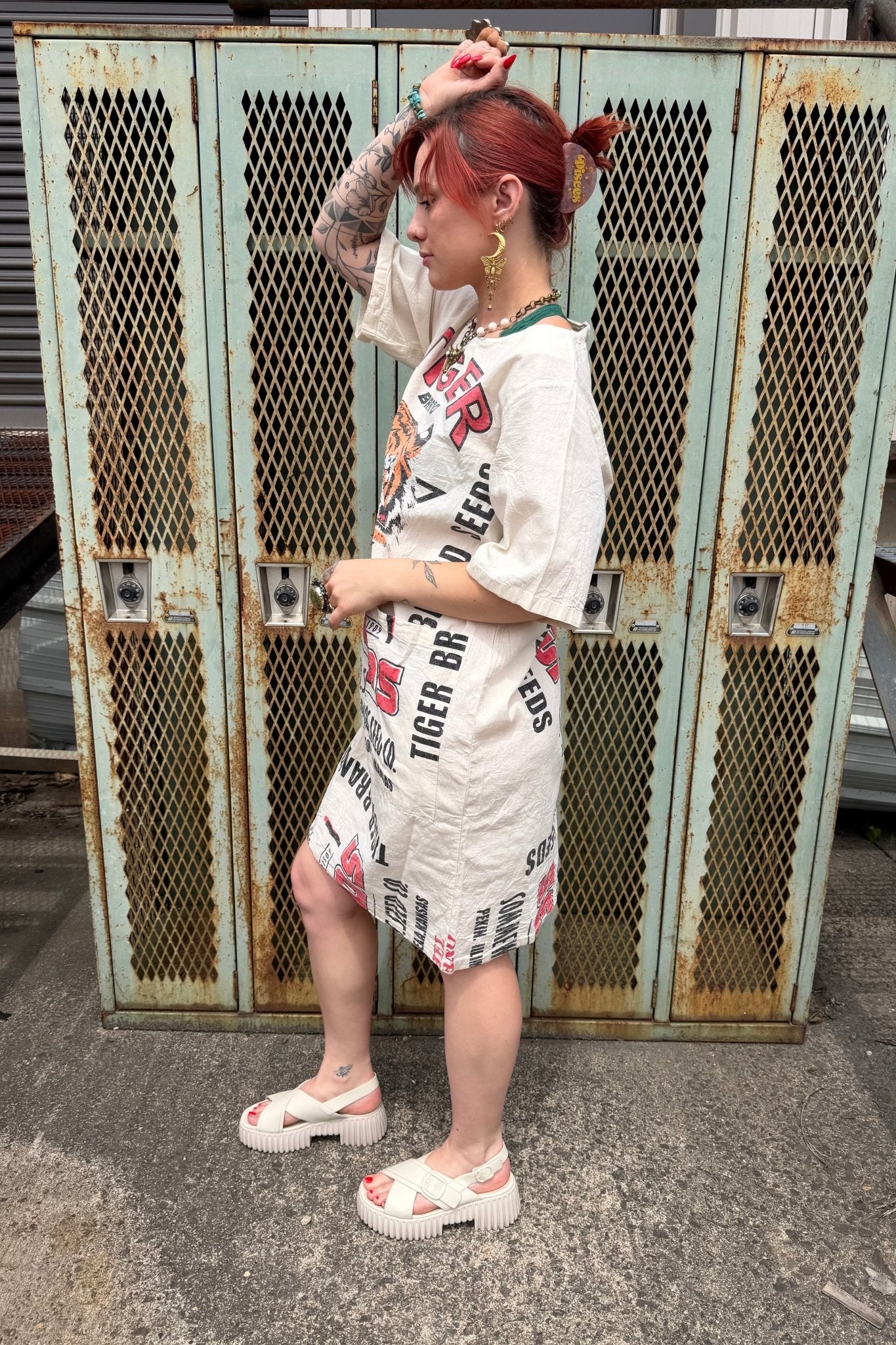 Eye of the Tiger Lightweight Cotton Midi Dress - ivyandlavyboutique Kathmandu Imports