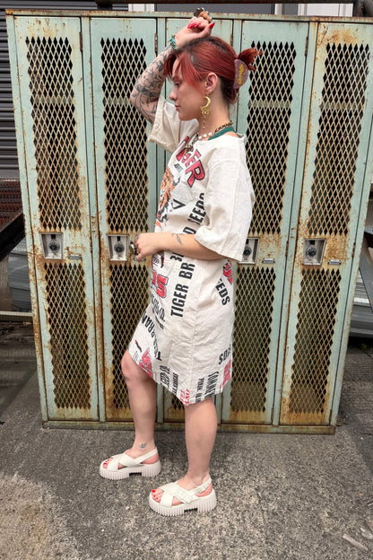Eye of the Tiger Lightweight Cotton Midi Dress - ivyandlavyboutique Kathmandu Imports