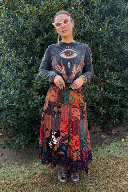 Eye See You Long Sleeve Top - ivyandlavyboutique Kathmandu Imports