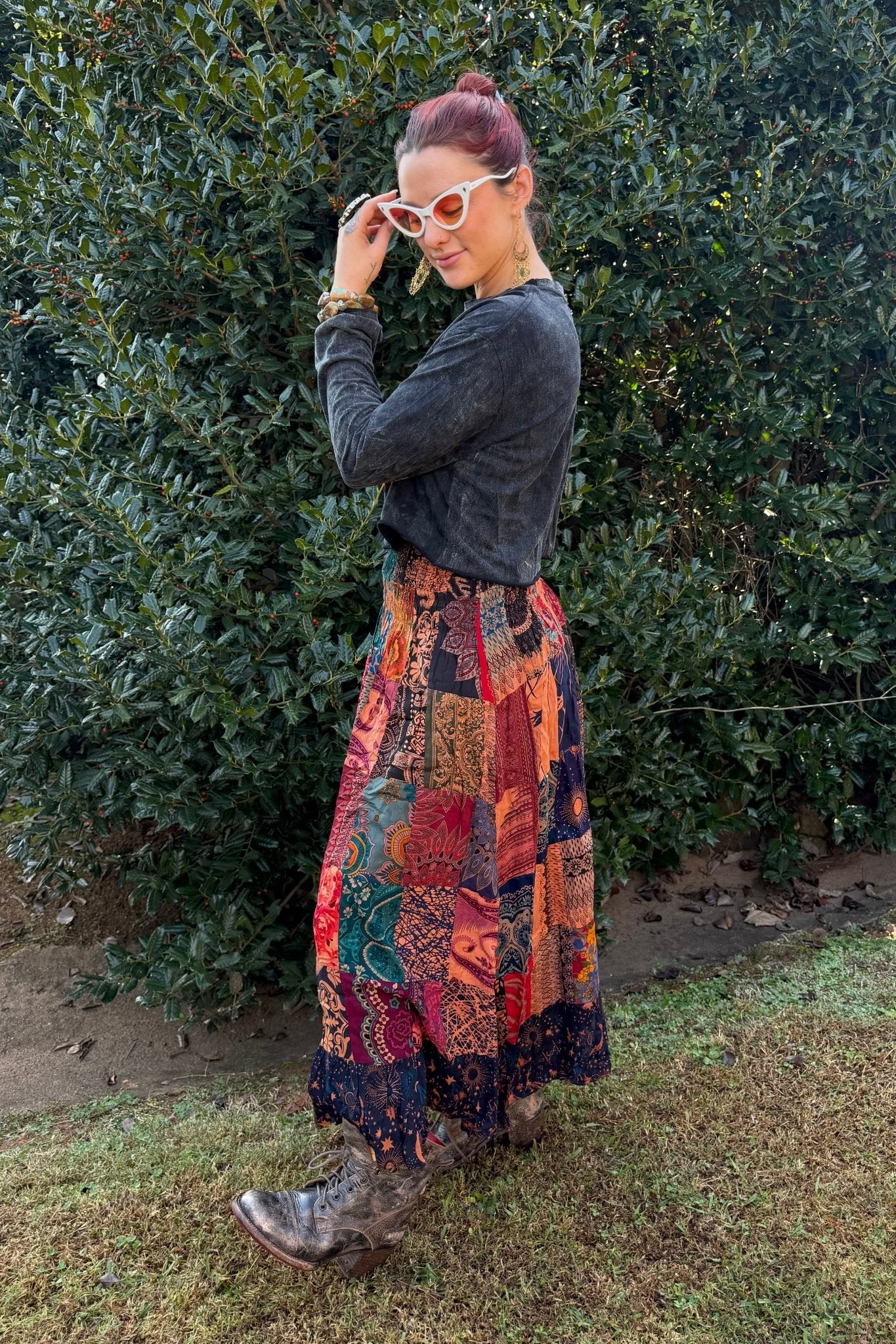 Eye See You Long Sleeve Top - ivyandlavyboutique Kathmandu Imports