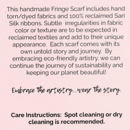 Fringe Scarf - TEA PARTY