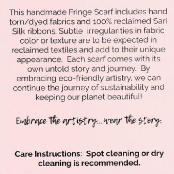 Fringe Scarf - TEA PARTY