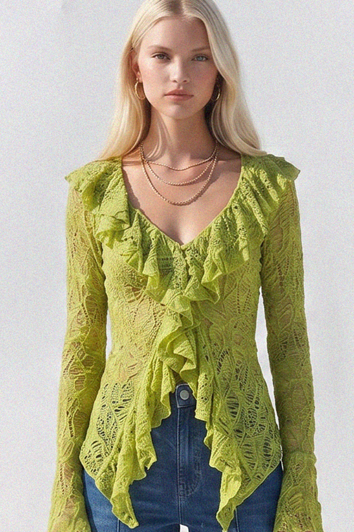Boho Bliss Sheer Lace Top