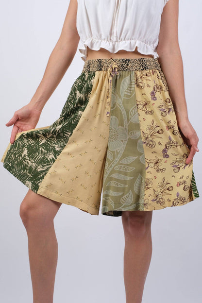 Jungle Dreams Summer Patchwork Shorts