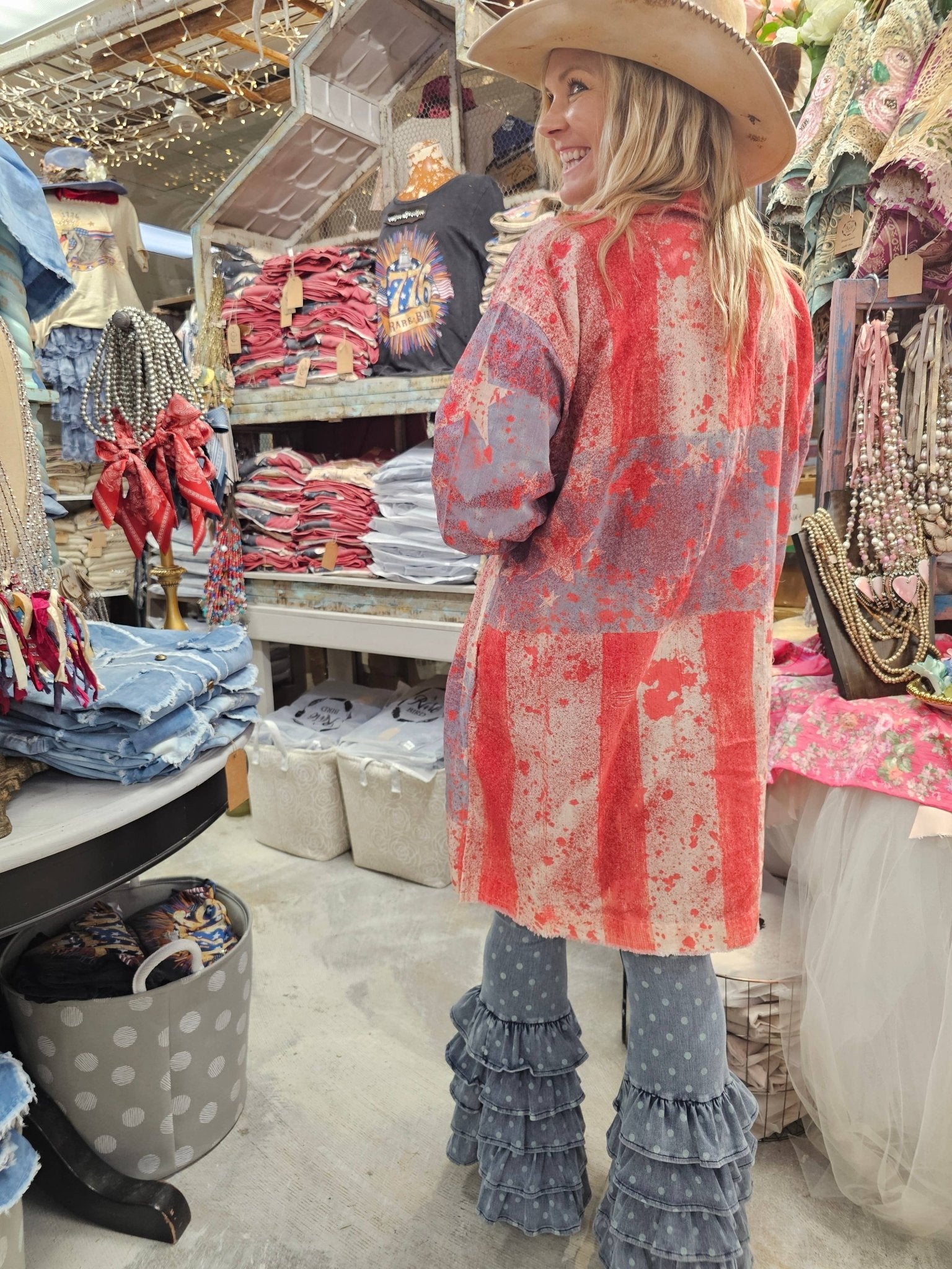 Faded Glory Shirt - ivyandlavyboutique A Rare Bird Shop