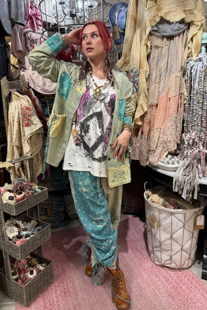 Faded Grace Button Down Top - Boho Wanderlust Boutique A Rare Bird Shop