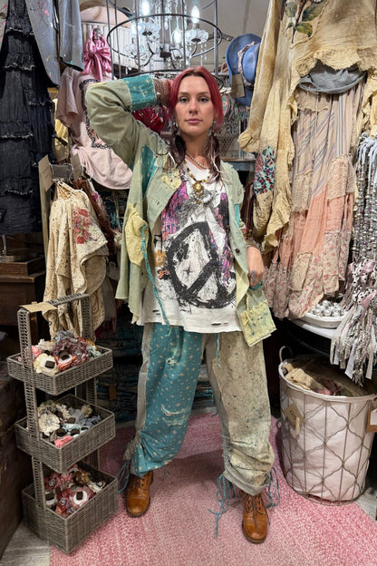 Faded Grace Button Down Top - Boho Wanderlust Boutique A Rare Bird Shop
