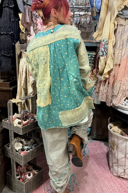 Faded Grace Button Down Top - Boho Wanderlust Boutique A Rare Bird Shop