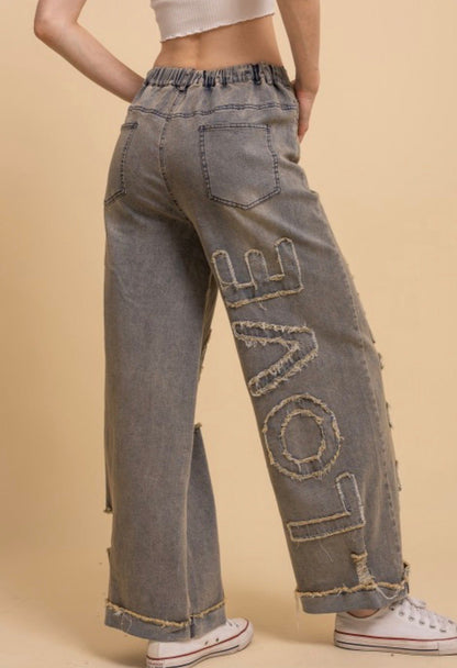 Faith & Love Jean - ivyandlavyboutique Blue Velvet