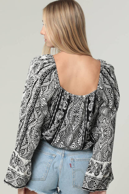 Fall Swing Bell Sleeve Top - ivyandlavyboutique ANGIE