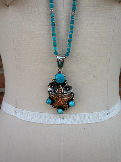 Fancy Starfish Necklace - ivyandlavyboutique ivyandlavyboutique