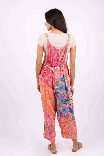 Rose Meadow Overall in Floral Patchwork