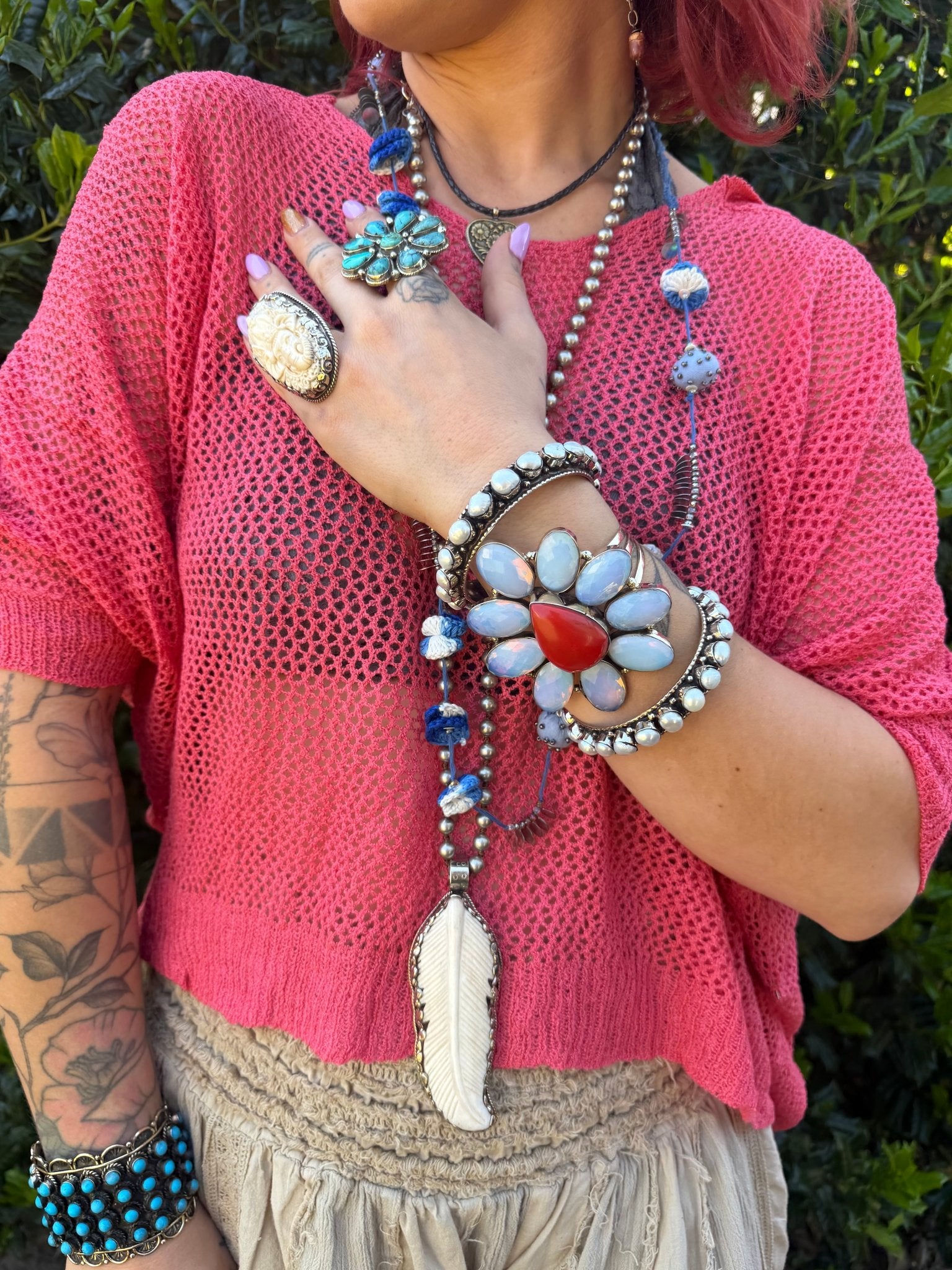 Feather Long Drop Necklace - ivyandlavyboutique ivyandlavyboutique