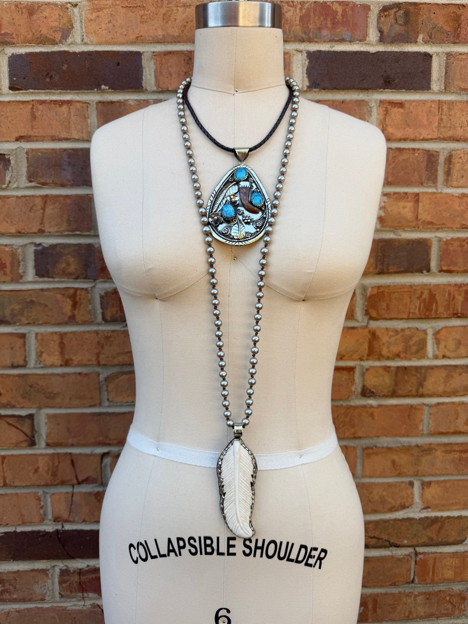 Feather Long Drop Necklace - ivyandlavyboutique ivyandlavyboutique