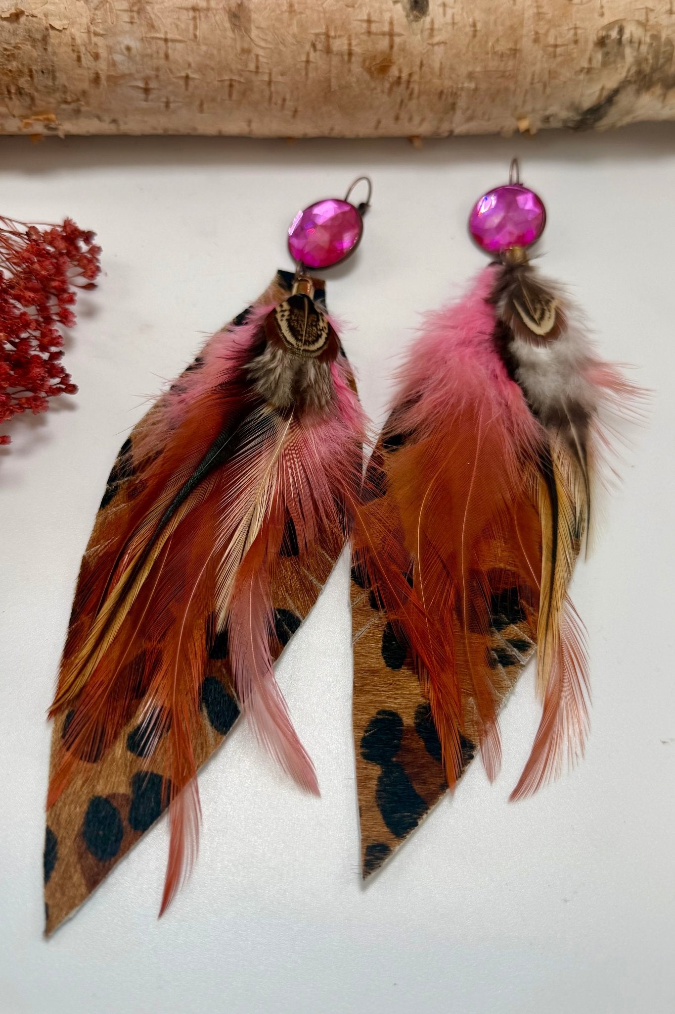 Feather Me Fancy Earrings - ivyandlavyboutique Gypsy South