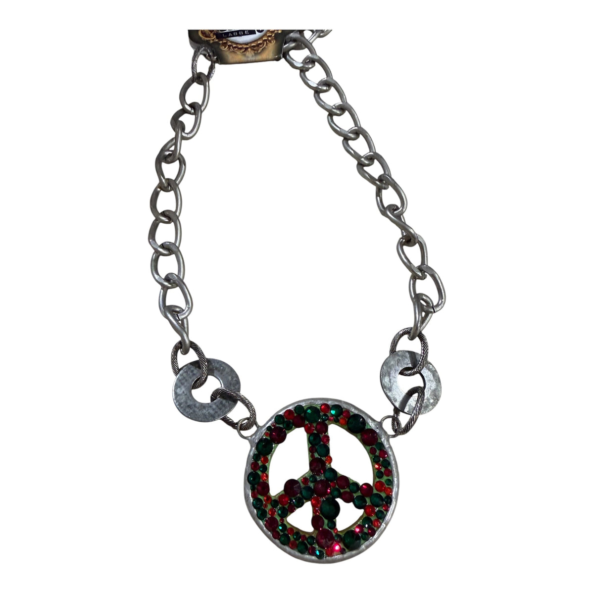Festive Peace Necklace - Boho Wanderlust Boutique Art by Amy