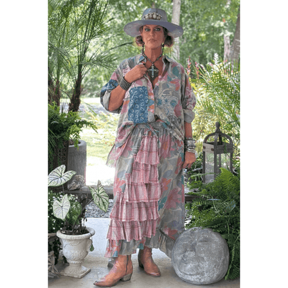 Fields of Dreams Skirt - Faded Garden: One Size - ivyandlavyboutique Jaded Gypsy