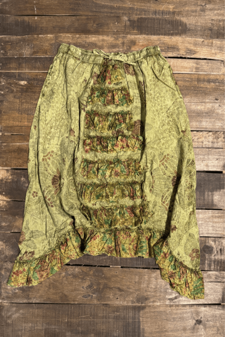 Fields of Dreams Skirt in Moss - ivyandlavyboutique Jaded Gypsy