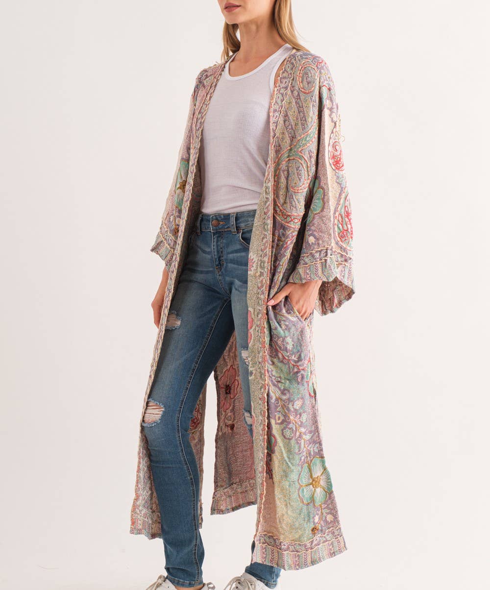 Final Sale - Marley Thick Stitch Duster - ivyandlavyboutique Raj Trading & Imports (USA) Inc.