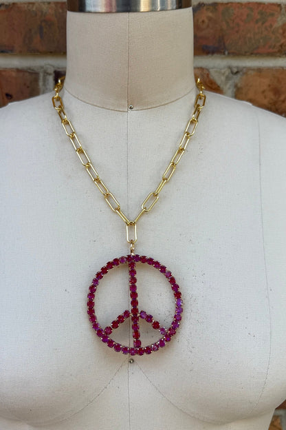 Final Sale - Peace in Purple Gems Necklace - ivyandlavyboutique ivyandlavyboutique