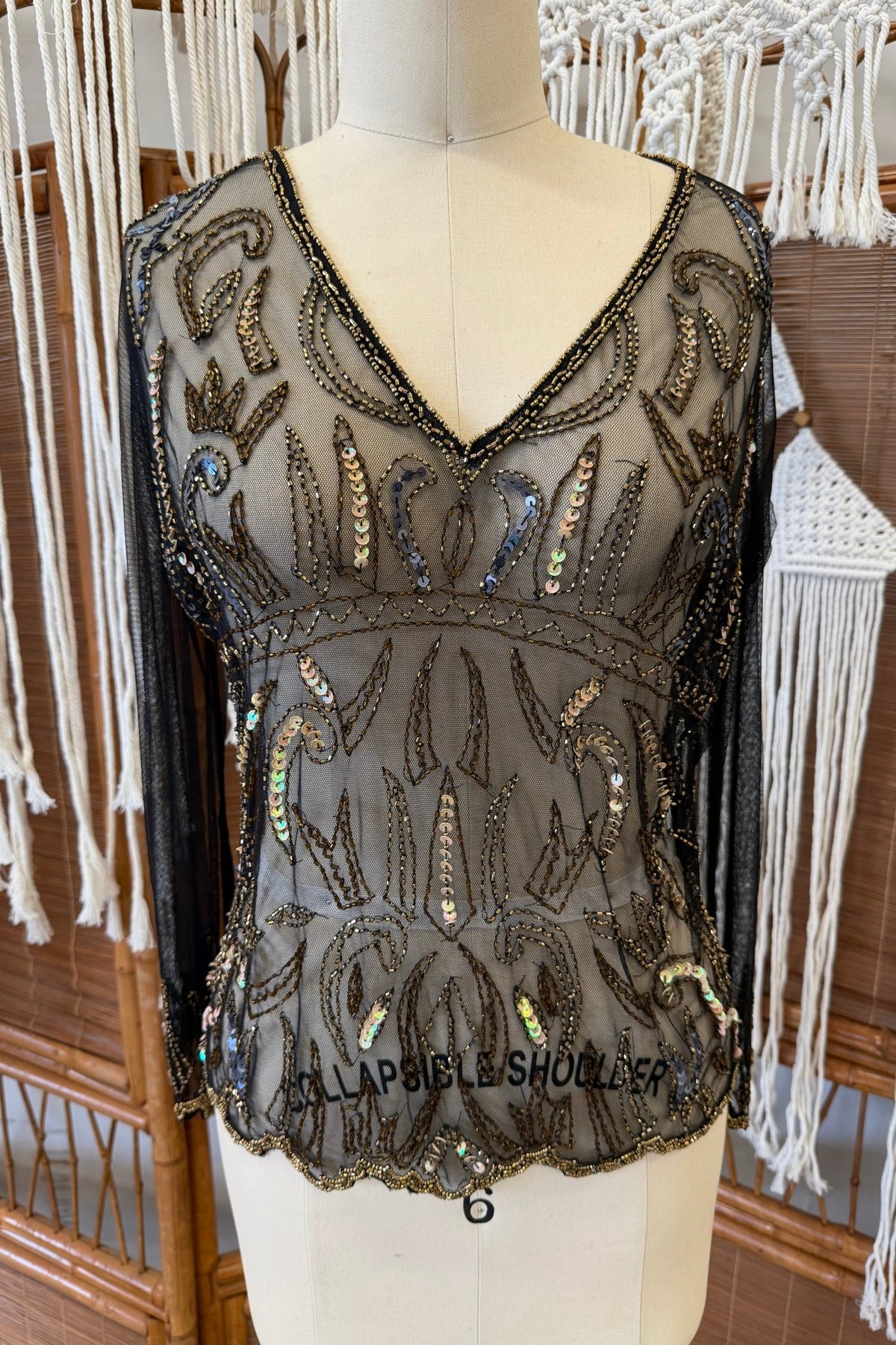 FINAL SALE Sheer Jeweled Layering Top - ivyandlavyboutique LA Skirts