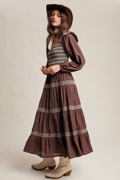 Final Sale - Smocked Western - Inspired Maxi Dress - ivyandlavyboutique Listicle