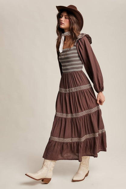 Final Sale - Smocked Western - Inspired Maxi Dress - ivyandlavyboutique Listicle
