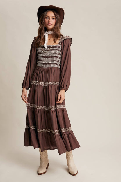 Final Sale - Smocked Western - Inspired Maxi Dress - ivyandlavyboutique Listicle