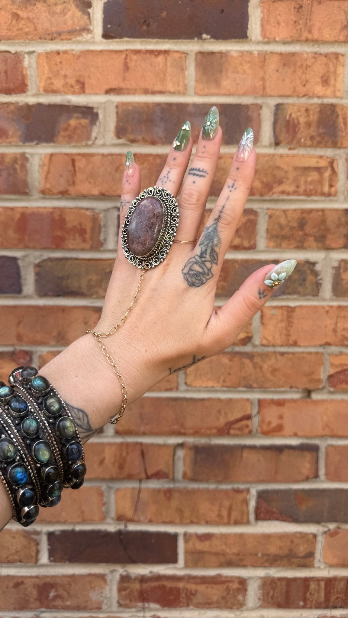 Flecks of Fire Ring - ivyandlavyboutique ivyandlavyboutique