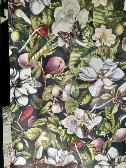 Fleur De Lune Scarf with Floral Print & Bees - ivyandlavyboutique Market of Stars (USA)