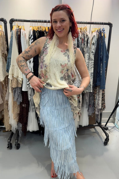 Flit & Flare Maxi Skirt - ols - 4794 - ivyandlavyboutique Origami Apparel ~ Lace and Crochet inspired