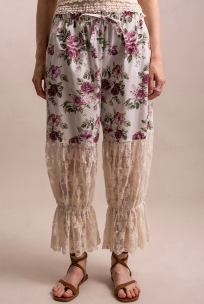 Floral Dreams Sheer Bottom Bloomers - ivyandlavyboutique Blue Velvet