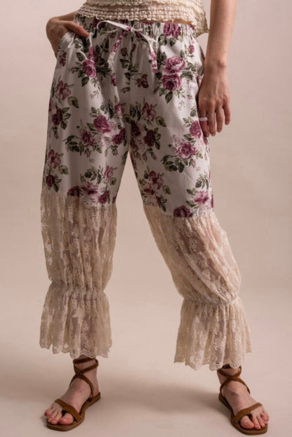 Floral Dreams Sheer Bottom Bloomers - ivyandlavyboutique Blue Velvet
