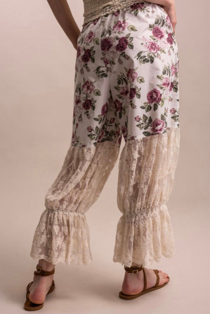 Floral Dreams Sheer Bottom Bloomers - ivyandlavyboutique Blue Velvet