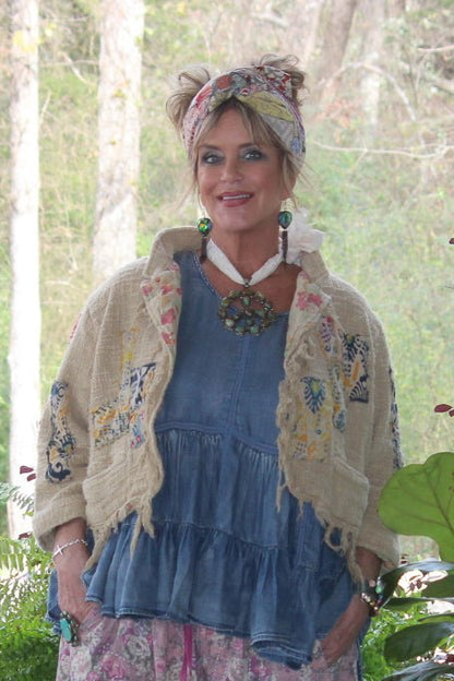 Floral Dusk Jacket - ivyandlavyboutique Jaded Gypsy