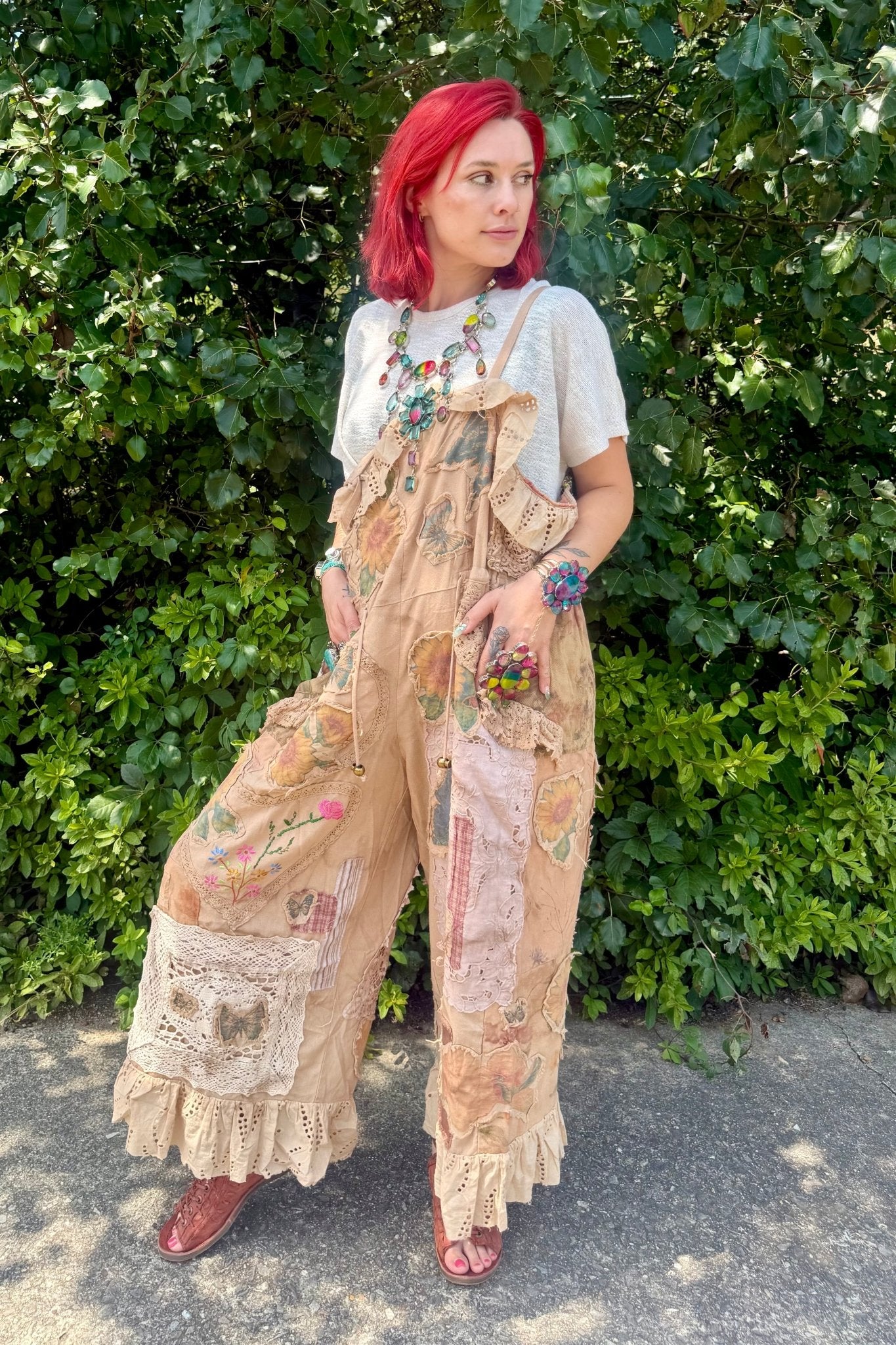 Floral Meadows Overall - ivyandlavyboutique Jaded Gypsy