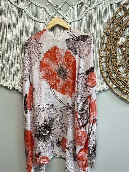Floral Ruggine Kimono SALE - ivyandlavyboutique ivyandlavyboutique