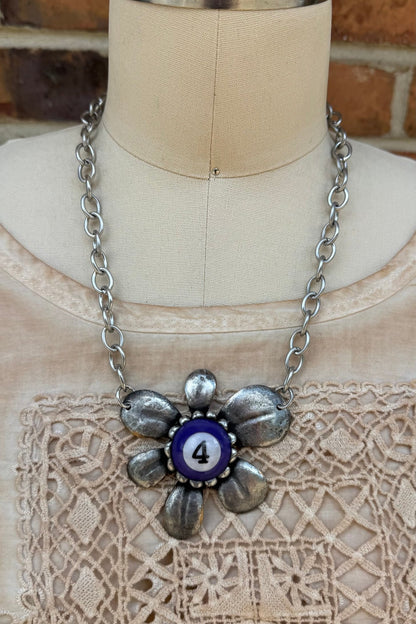 Flower Power Poll Ball Necklace - ivyandlavyboutique Art by Amy