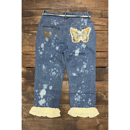 Flutter Sky Jeans - ivyandlavyboutique Jaded Gypsy