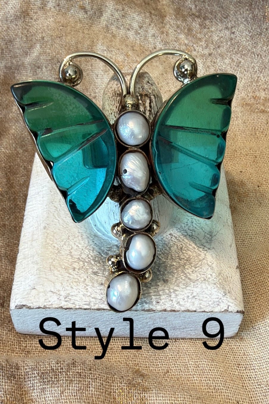 Flutterby With Genstones Ring - Boho Wanderlust Boutique Boho Wanderlust Boutique
