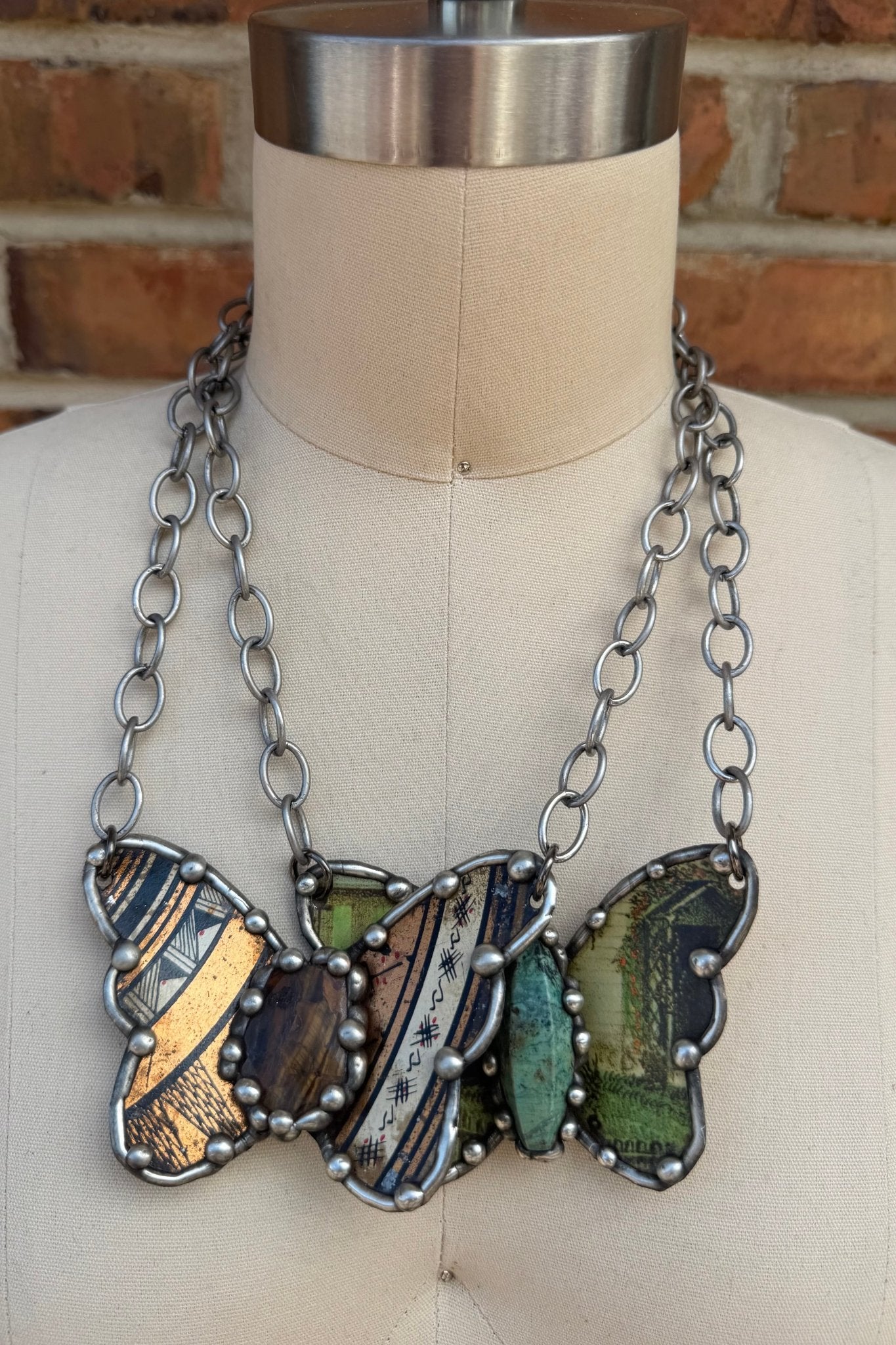 Fly Away Butterfly Necklace - ivyandlavyboutique Art by Amy