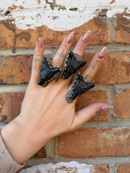 Foxy Lady Ring in Black - ivyandlavyboutique ivyandlavyboutique