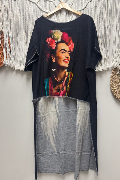 Frida w/ Wings Hi Lo - ivyandlavyboutique I LOVE LINEN