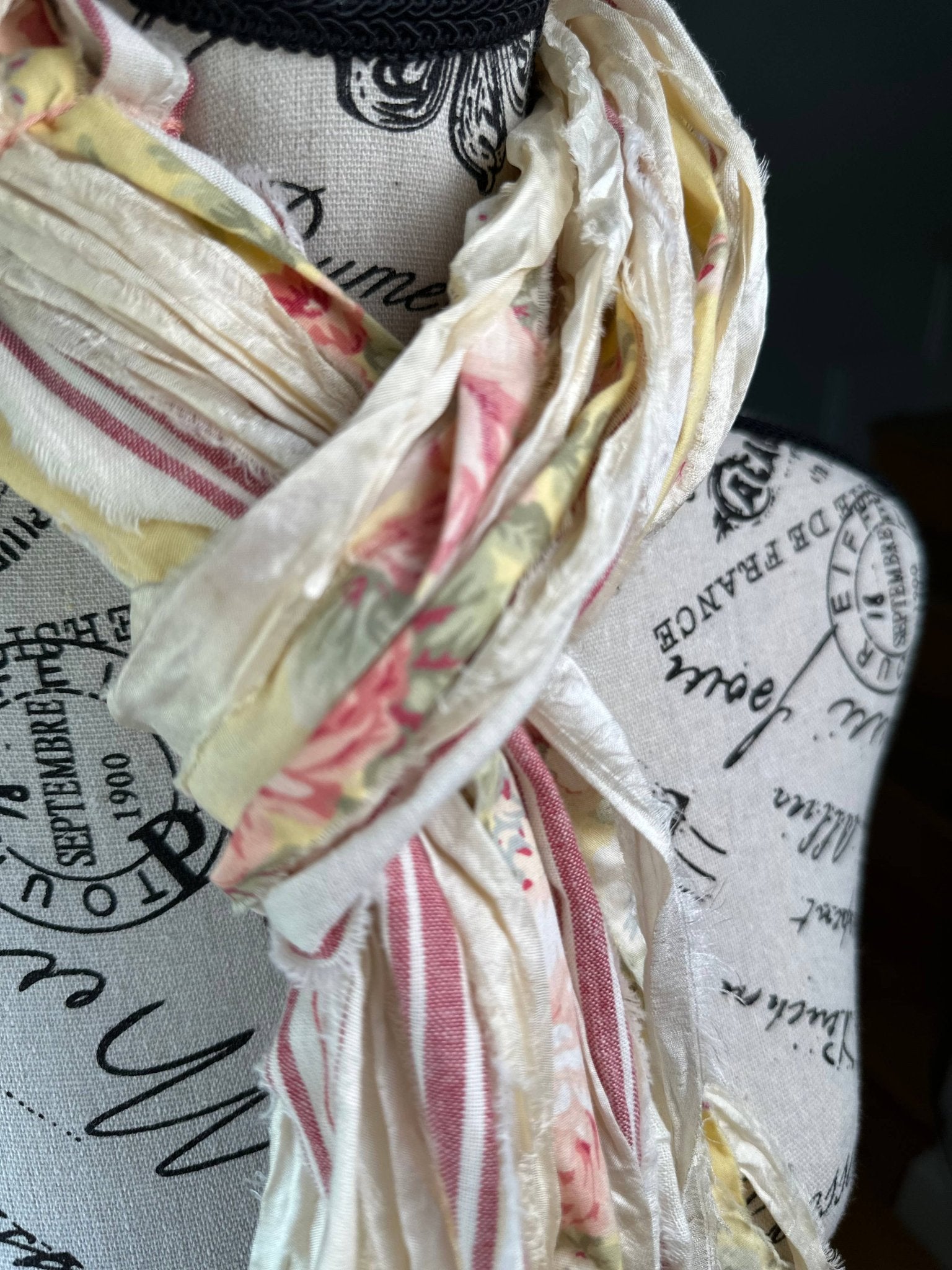 Fringe Scarf -Spring In Provence - ivyandlavyboutique The Curated Raven