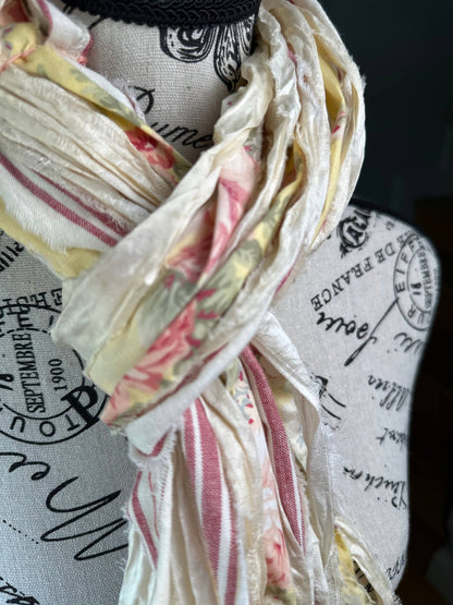 Fringe Scarf -Spring In Provence - ivyandlavyboutique The Curated Raven