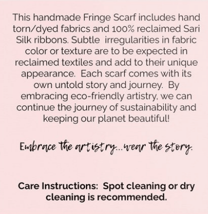 Fringe Scarf -Spring In Provence - ivyandlavyboutique The Curated Raven