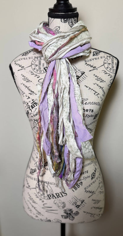 Fringe Scarf - TEA PARTY - ivyandlavyboutique The Curated Raven