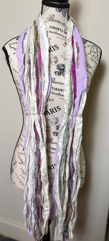 Fringe Scarf - TEA PARTY - ivyandlavyboutique The Curated Raven